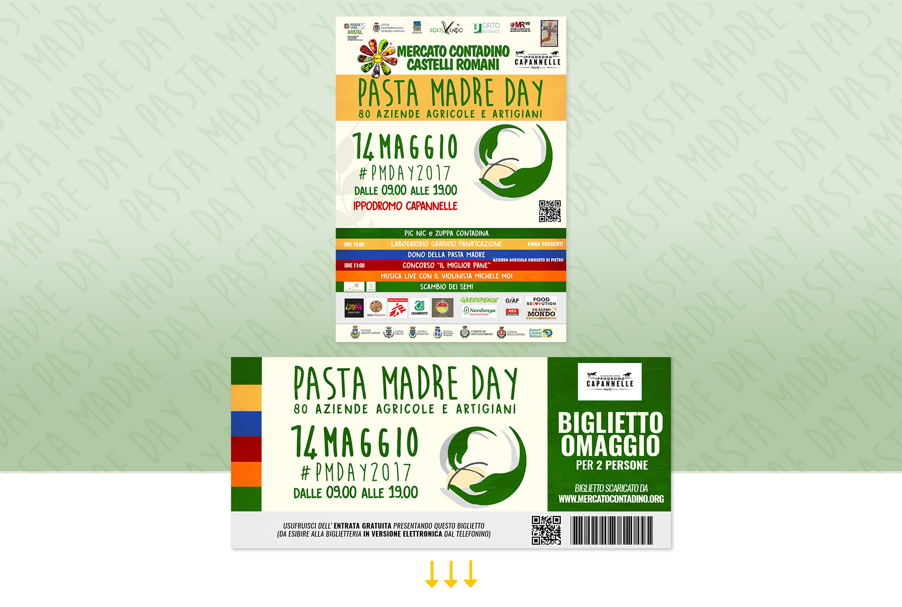 Biglietto Omaggio Immagine Pasta Madre Day 2017 Mercato Contadino Castelli Romani Roma